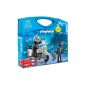 Playmobil - 5891 - Construction game - Valisette policeman and thief (Toy)