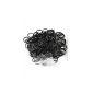 Black Loom Bands Bandz rubber bands DIY bracelets starter with clips LM0001-12 (Toys)