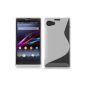 Cadorabo ®!  S-LINE TPU silicone sleeve for Sony Xperia Z1 Compact in transparent (Wireless Phone Accessory)