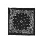 Kandharis Bandana Square cloth scarf in paisley print cotton 55cmx55cm (Textiles)
