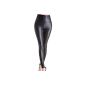 Zarlena leatherette Norwegians leggings PU leather look optics waist high with or without fleece available in SML XL 36 38 40 42 (textiles)
