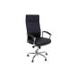 Multifunction executive chair GENUINE LEATHER + extra thick padding (Electronics)
