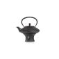 Cast Iron Teapot 1.25L with warmer Asian Tea Set with Tea Strainer & Rechaud (household goods)