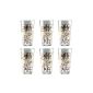 Set of 6 latte macchiato glass 39cl stackable Coffee decor (household goods)