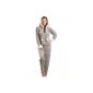 Pyjamas Hooded ultra soft fleece - woman - gray - size 38-48 (Clothing)