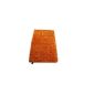 Gözze shaggy carpet in a metallic finish, high pile, orange, 50 x 70 cm, 1012-36-7 (household goods)