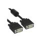 InLine® S-VGA cable, 15-pin HD male / male, black, 5m, 17718B (Electronics)