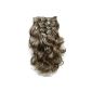 PRETTY SHOP XXL 60cm 8 piece set Clip In Extensions hair extension hairpiece heat resistant as real hair div. Colors (brown wavy blonde mix 12T613 CES11-1) (Health and Beauty)