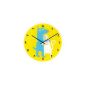 NeXtime 8611 Wall Clock, Jim and Jane, 35 cm, glass (household goods)