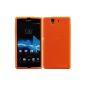 Sony Xperia Z L36i Silicone Case Cover Case Cover - Orange (Electronics)