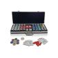 Pokerkoffer Pokerset incl. 500 high-quality gaming chips (Textiles)