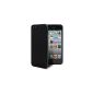 Ultra Fine Translucent 0.3mm Case For iPhone 5 Black + Film included (Electronics)