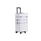 Songmics® aluminum suitcase trolley beauty cases Barber cases Beautycase Werkzeugkoffer White JHZ01W (Personal Care)