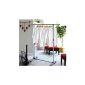 Oramics clothes rack extendable 87 cm to 150 cm and with wheels telescopic wardrobe - Coat stand (without shoe rack)