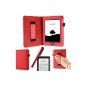 Case Cover for Amazon Kindle Paperwhite wake / sleep COVER PROTECTOR RED PEN (Electronics)