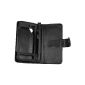 mumbi leather bag S8500 Wave Case Case - leather case in Book Style (Electronics)