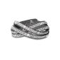 CASPAR ladies elegant rhinestone bracelet / Bracelets with genuine crystals - many colors - AZ308 (Textiles)