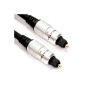 Pure TOS link HQ Optical TOSlink Digital Audio Cable 6 mm cable 1 m (Electronics)