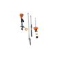 Atika gasoline engine garden maintenance Set BMGS 30 gasoline pruners, high hedge trimmer, brush cutters and grass trimmers 4-in-1, 302 373 (tool)