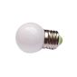 niceeshop (TM) E27 LED warm white light plastic lamp bulb (0.5W power, White)