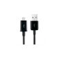 1 x HTC One (M8) data cable / charger cable - Micro USB / Premium cable in black - 1 meter - of THESMARTGUARD (Electronics)