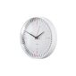 Sigel WU110 artetempus, wall clock radio controlled design, model cana, diameter 36 cm, White (Kitchen)
