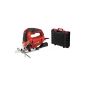 Einhell jigsaw TH-JS 85, 620 W, cutting depth wood / steel / plastic 85/8/12 mm, 45 ° bevel cut, incl. Saw blade for wood, in the trunk, soft handle (tool)