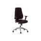 HJH OFFICE 608000 office chair / swivel chair Pro-Tec 200 fabric, black (Office supplies & stationery)