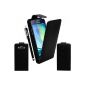 BAAS® Samsung Galaxy A3 - Case Leather Flip Case Cover + 2X Screen Protector + Stylus For Capacitive Touch Screen (Electronics)