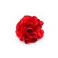 rougecaramel - flower brooch flower clip or 8cm diameter - bright red (Health and Beauty)