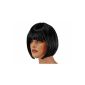 Wig Short Hair color black for Carnival Carnival Party (Toy)