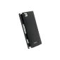Krusell Smartphone Mobile Phone Case Flipcover Donsö 75595 black for Sony Xperia M (Electronics)