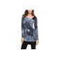 Comma Ladies Long Sleeve T-SHIRT LONG 81.311.31.2785 tunic, All over print Regular Fit (Textiles)