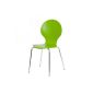 Dining Chairs green metal, wood Width: 47 cm Height: 87 cm depth: 53 cm Seat width: 43 cm Seat height: 46 cm Seat depth: 45 cm (household goods)