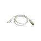OKCS magnetic cable USB data cable / charger cable for Sony Xperia Z1 L39h XL39h Z Z1 Z2 Compact White (Electronics)