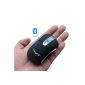 Ckeyin 1000 DPI Mini Wireless Bluetooth Class 2, and small optical mouse (81mm (L) x50mm (W) x31mm (H)) - Black (Personal Computers)