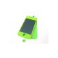 Apple iPhone 4 G 4G ~ Green Full LCD Display + Touch Screen Digitizer Front Glass Faceplate Lens Part Panel Assembly Together with Back Battery Cover Door Case Housing ~ Mobile Phone Repair Part Replacement (Wireless Phone Accessory)