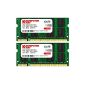4GB DDR2 667MHz PC2-5300 2x2GB Komputerbay PC2-5400 DDR2 667 (200 PIN) SODIMM Laptop Memory (optional)