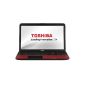 Toshiba Satellite C855-2FP 39.6 cm (15.6-inch) notebook (Intel Pentium B960, 2.2GHz, 6GB RAM, 500GB HDD, Intel HD, DVD, Win 8) red (Personal Computers)