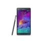 Samsung Galaxy Note 4 Smartphone (14.4 cm (5.7 inches) WQHD display, 2.7GHz, quad-core processor, 16 megapixel camera, Android 4.4) Black (Wireless Phone)