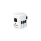 S-Kross World Travel Adapter 3 in a retail box - white (accessory)
