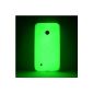 youcase - Day'n'Night Case Nokia Lumia 530 Glow Cover Cover Green Gel Silicone TPU green (Electronics)