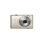 Canon IXUS 220 HS Digital Camera (12MP, 5x opt. Zoom, 6.9 cm (2.7 inch) display, Full HD, image stabilized) Silver (Electronics)