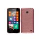 Silicone Case for Nokia Lumia 630 - brushed pink - Cover PhoneNatic ​​Hard Case (Electronics)