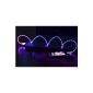 Micro USB cable LED bright (red-blue), data cable, charging cable (electronics)