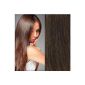 Human hair extensions clips GoGoDiva 100% Remy Hair Color # 6 Medium Brown Length 46 cm Weight 100 grams hair (Health and Beauty)