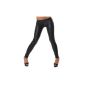 Jela London leather look wet look leggings leggings long unit sizes (Textiles)