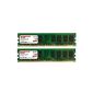 2GB DDR2 667MHz PC2-5300 2x1GB Komputerbay PC2-5400 DDR2 667 (240 pin) DIMM Desktop Memory (Personal Computers)