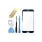 JZK_blue External Window Display Glass Digitizer Touch For Samsung Galaxy i9500 glass S4 SIV + Tool Kit (Electronics)