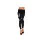 Housweety Sexy Women Thin splicing Leggings leggings hipster trousers (Textiles)